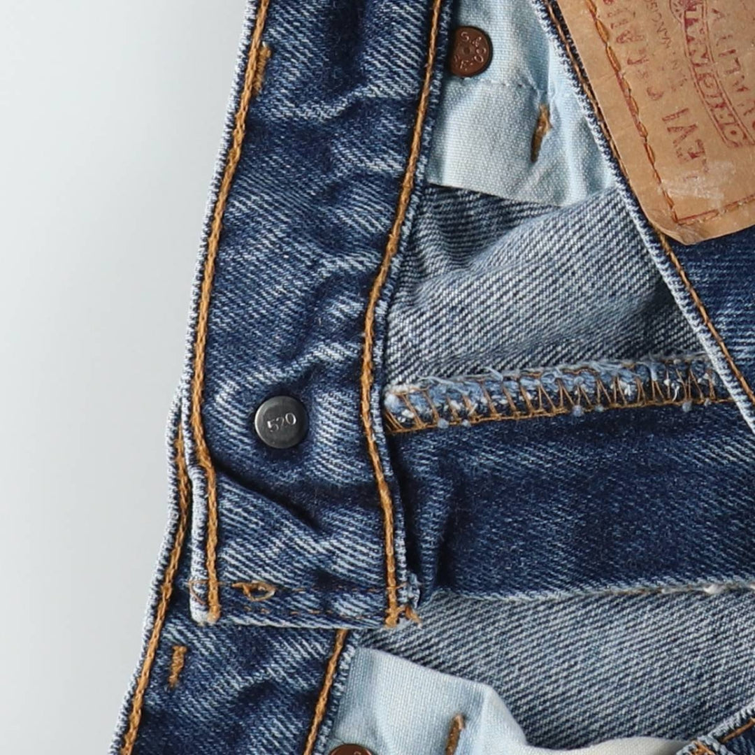 90'S Levi's 550 Relaxed Fit Tapered Denim Pants Made in USA Men's W33 Vintage cotton blue type Vintage Second Hand