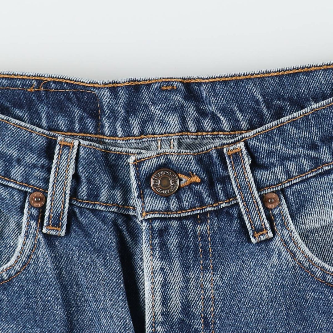 90'S Levi's 550 Relaxed Fit Tapered Denim Pants Made in USA Men's W33 Vintage cotton blue type Vintage Second Hand