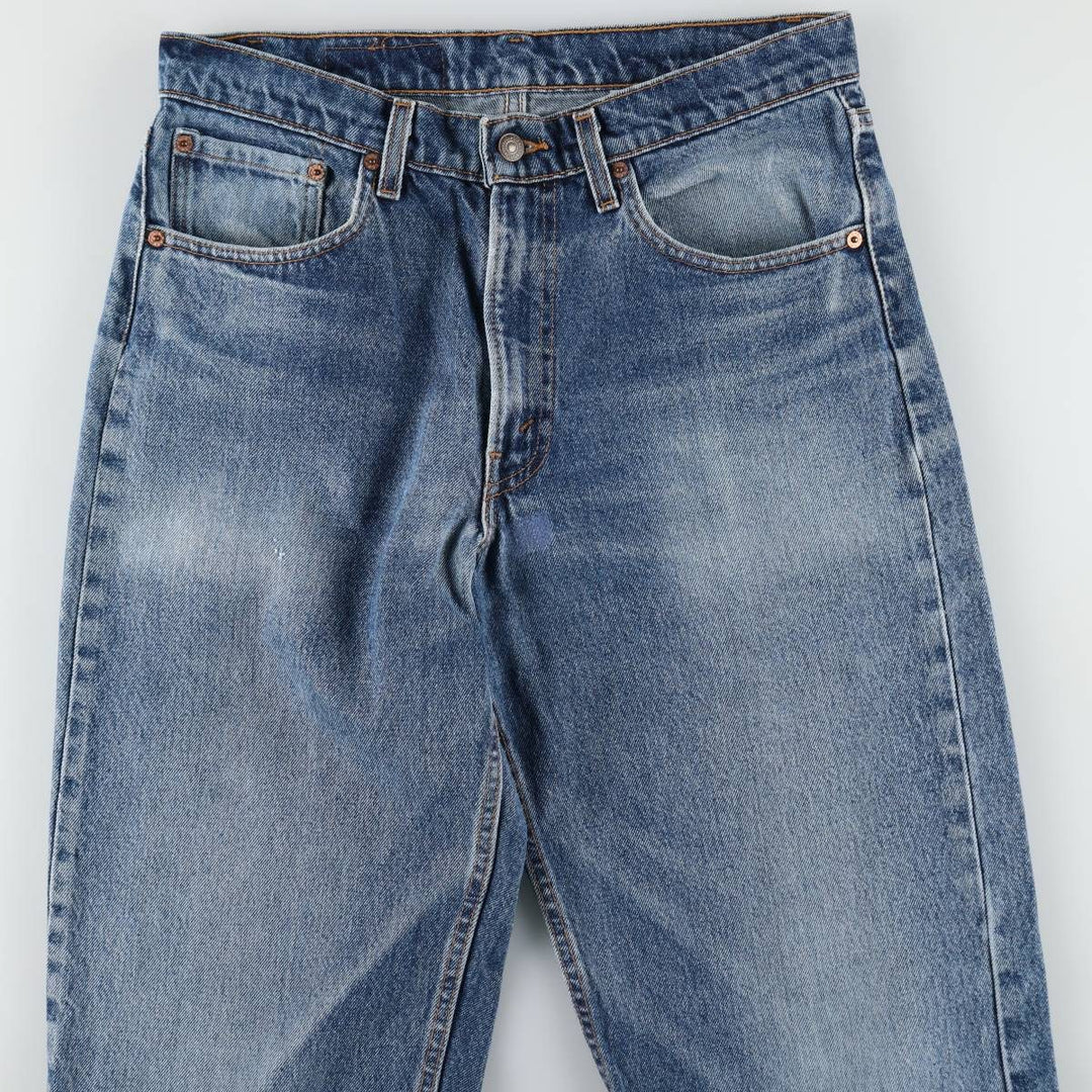 90'S Levi's 550 Relaxed Fit Tapered Denim Pants Made in USA Men's W33 Vintage cotton blue type Vintage Second Hand