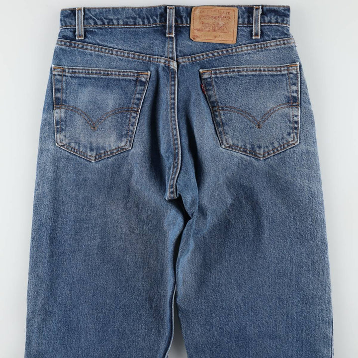90'S Levi's 550 Relaxed Fit Tapered Denim Pants Made in USA Men's W33 Vintage cotton blue type Vintage Second Hand