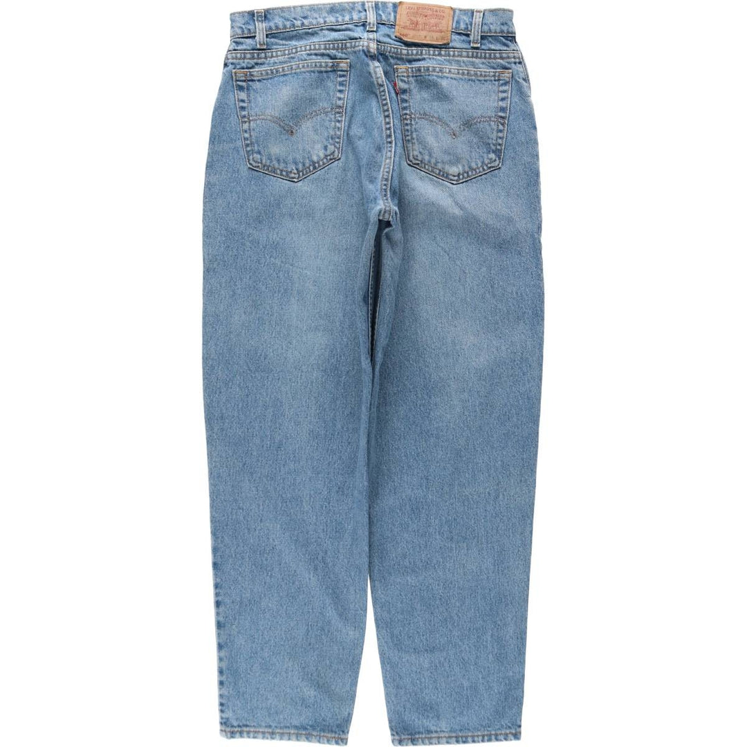 90'S Levi's 560 LOOSE FIT TAPERED LEG Tapered Denim Pants Made in USA Men's W34 Vintage cotton blue type Vintage Second Hand