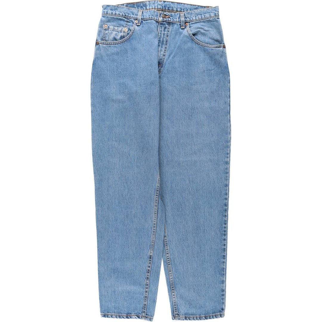 1990'S Levi's 550 Loose Fit Tapered Leg Denim Pants, Made in USA, Men's Size W34 (approx.), Vintage cotton blue type Vintage Second Hand