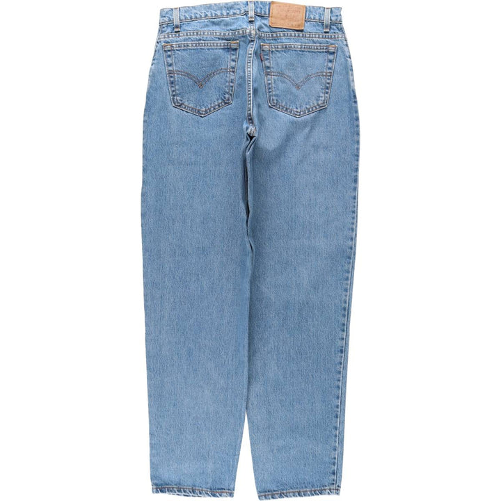 1990'S Levi's 550 Loose Fit Tapered Leg Denim Pants, Made in USA, Men's Size W34 (approx.), Vintage cotton blue type Vintage Second Hand