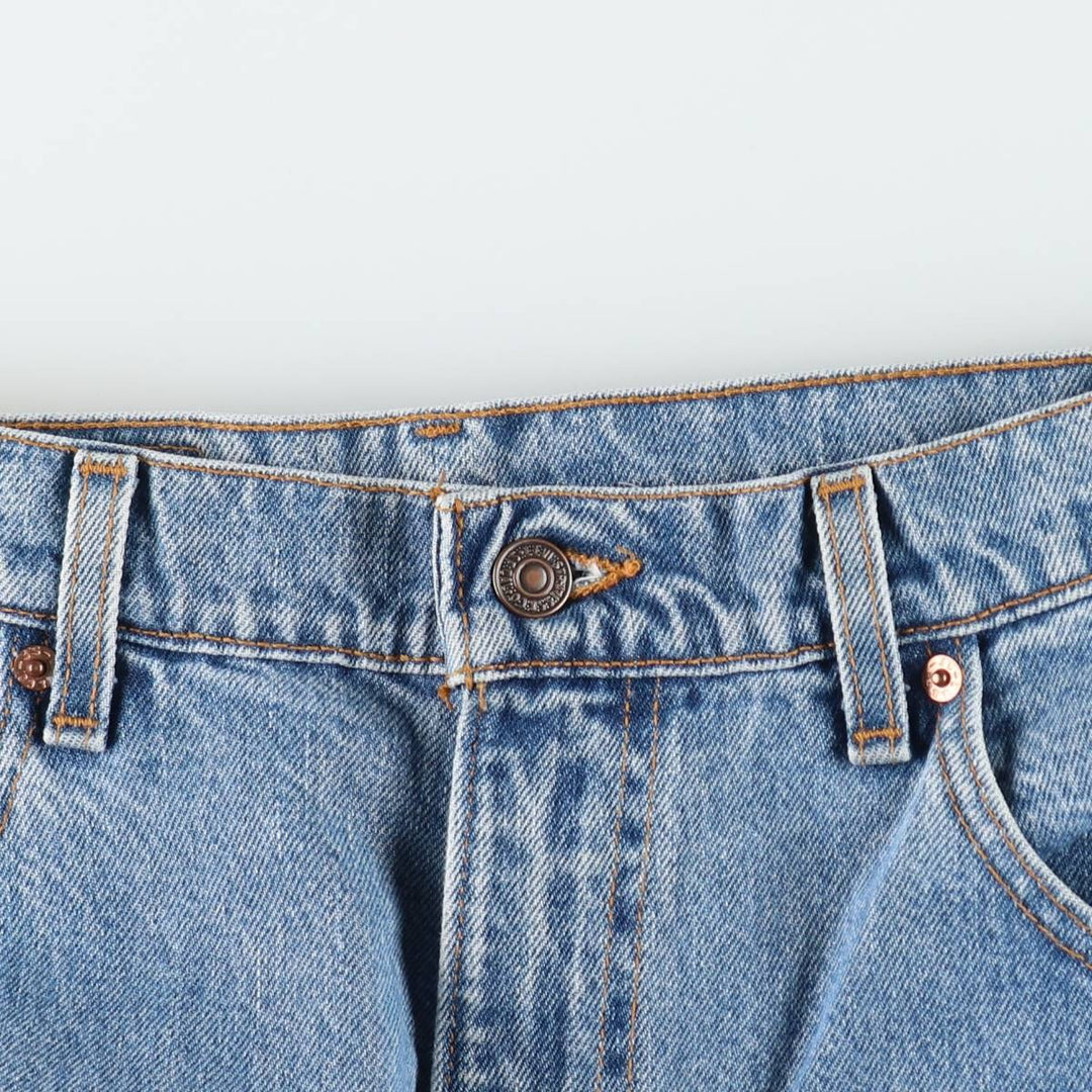 1990'S Levi's 550 Loose Fit Tapered Leg Denim Pants, Made in USA, Men's Size W34 (approx.), Vintage cotton blue type Vintage Second Hand