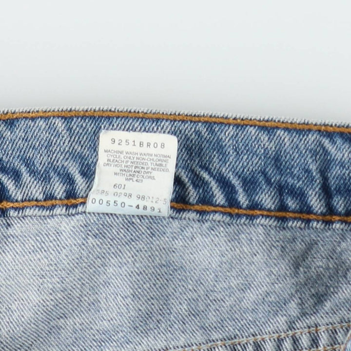 90'S Levi's 550 Relaxed Fit Tapered Denim Pants Made in USA Men's W35 Vintage cotton blue type Vintage Second Hand
