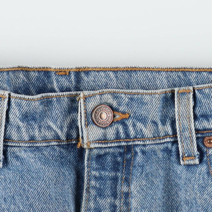 90'S Levi's 550 Relaxed Fit Tapered Denim Pants Made in USA Men's W35 Vintage cotton blue type Vintage Second Hand