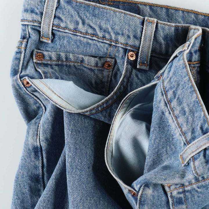 90'S Levi's 550 Relaxed Fit Tapered Denim Pants Made in USA Men's W35 Vintage cotton blue type Vintage Second Hand