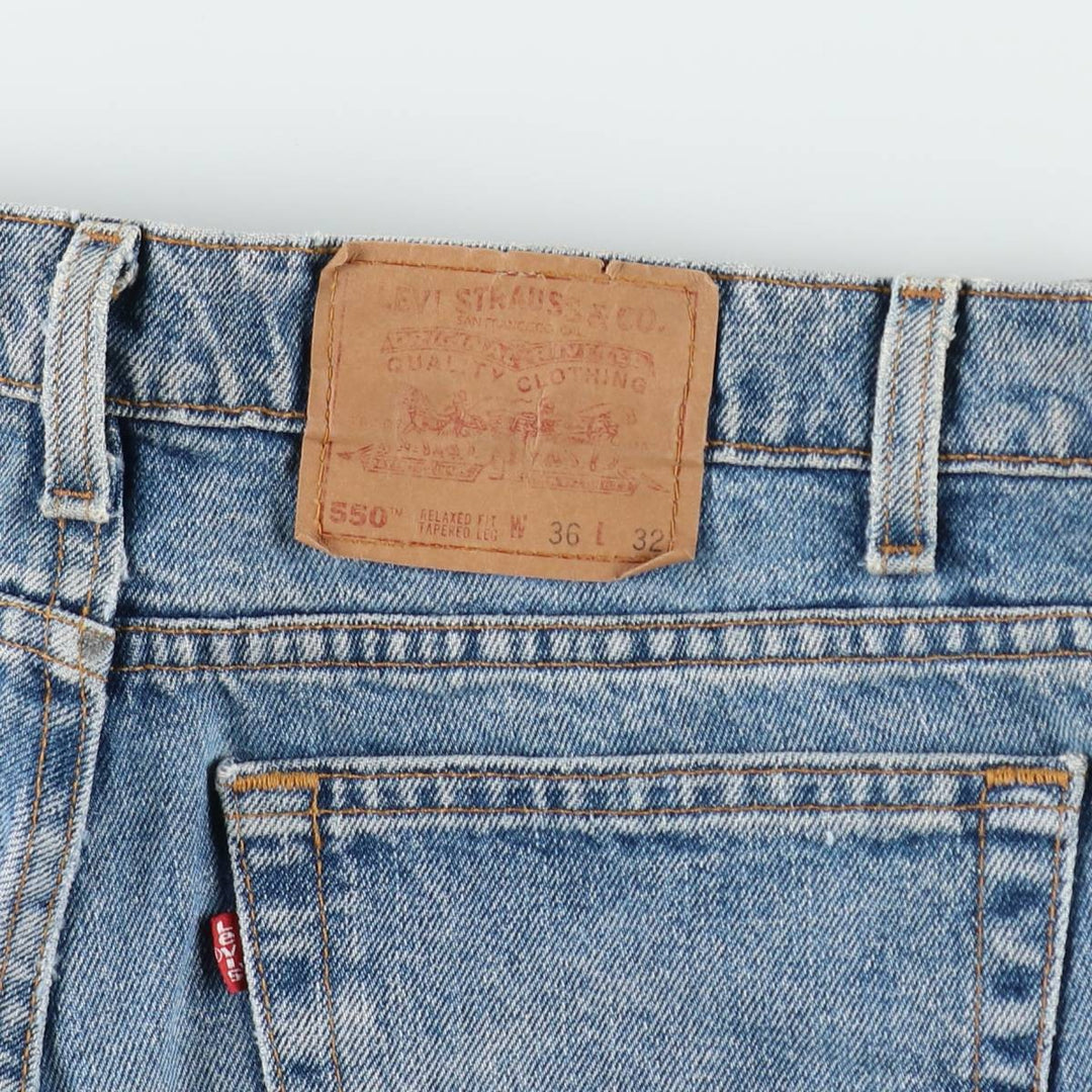 90'S Levi's 550 Relaxed Fit Tapered Leg Tapered Denim Pants Made in USA Men's W36 Vintage cotton blue type Vintage Second Hand