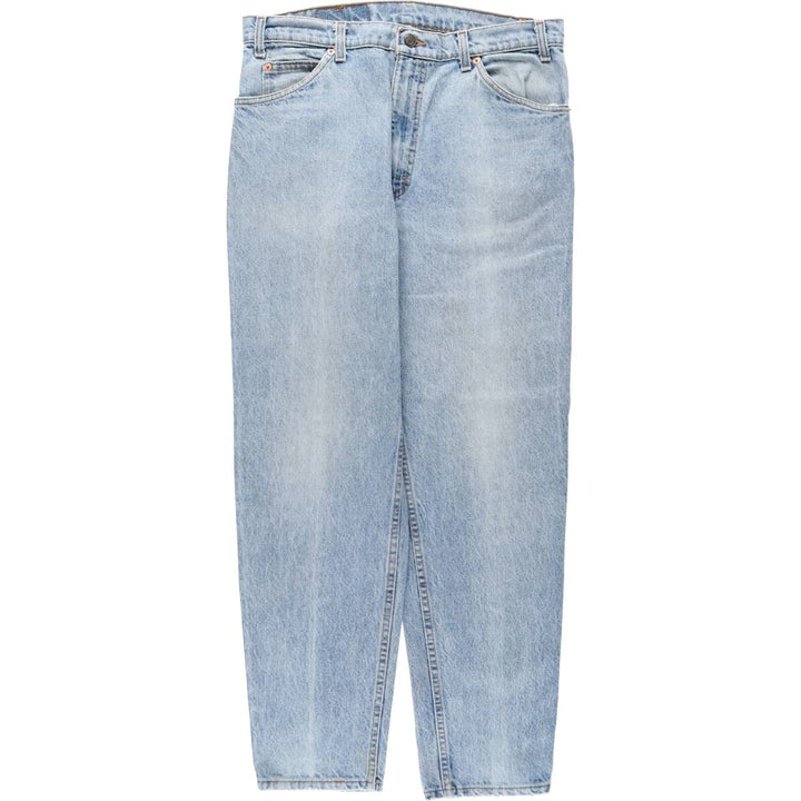 Levi's 550 Orange Tab Tapered Denim Pants, Made in USA, Men's Size W34 (approx.) cotton Blue type light blue Vintage Second Hand