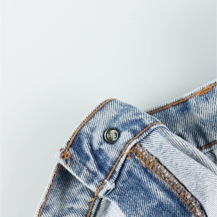 Levi's 550 Orange Tab Tapered Denim Pants, Made in USA, Men's Size W34 (approx.) cotton Blue type light blue Vintage Second Hand