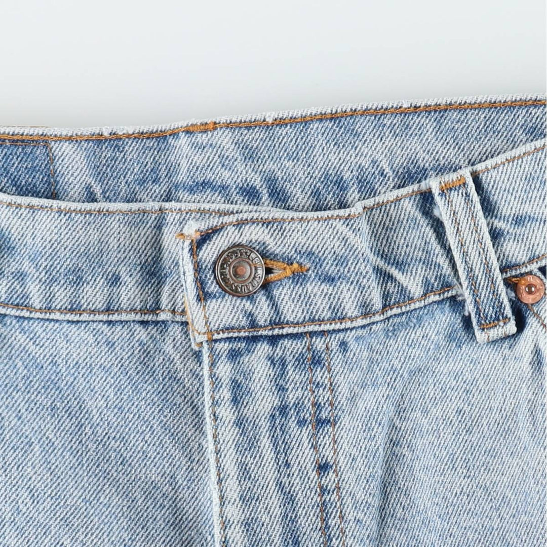 Levi's 550 Orange Tab Tapered Denim Pants, Made in USA, Men's Size W34 (approx.) cotton Blue type light blue Vintage Second Hand