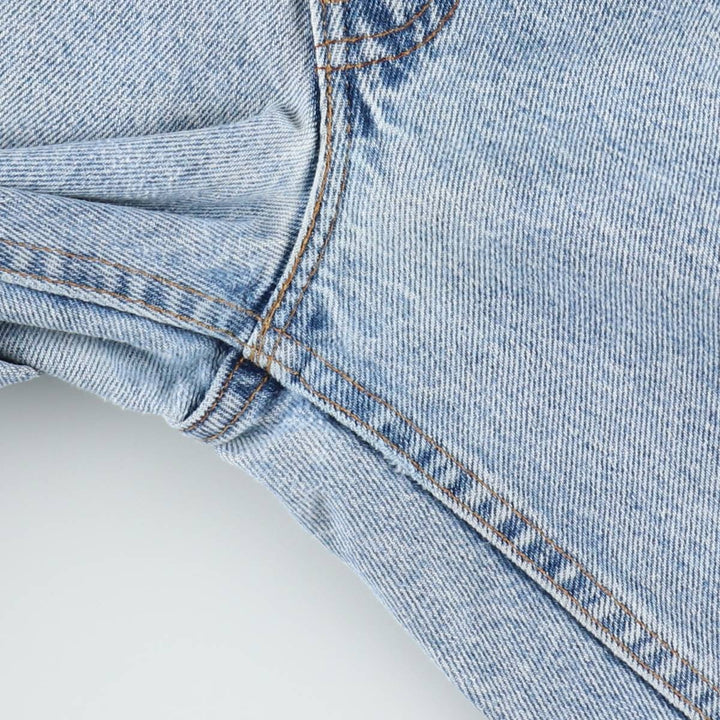Levi's 550 Orange Tab Tapered Denim Pants, Made in USA, Men's Size W34 (approx.) cotton Blue type light blue Vintage Second Hand