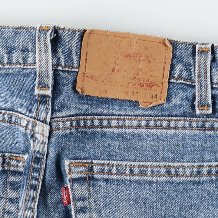 90'S Levi's 550 Tapered Denim Pants Made in USA Men's W31 Vintage cotton blue type Vintage Second Hand