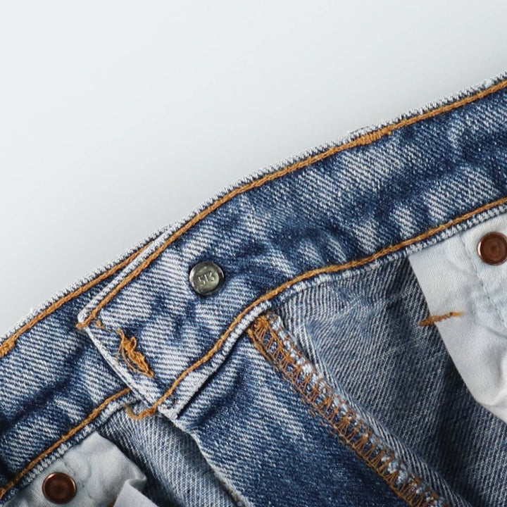 90'S Levi's 550 Tapered Denim Pants Made in USA Men's W31 Vintage cotton blue type Vintage Second Hand