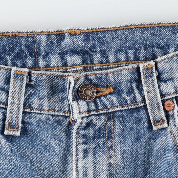 90'S Levi's 550 Tapered Denim Pants Made in USA Men's W31 Vintage cotton blue type Vintage Second Hand