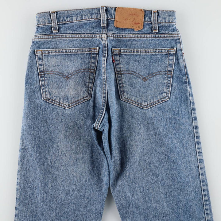 90'S Levi's 550 Tapered Denim Pants Made in USA Men's W31 Vintage cotton blue type Vintage Second Hand