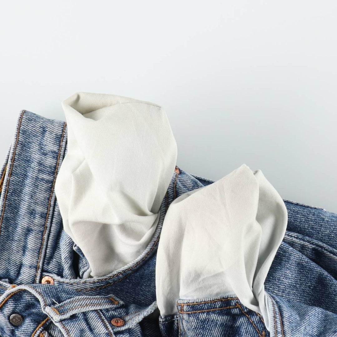 90'S Levi's 550 Tapered Denim Pants Made in USA Men's W31 Vintage cotton blue type Vintage Second Hand