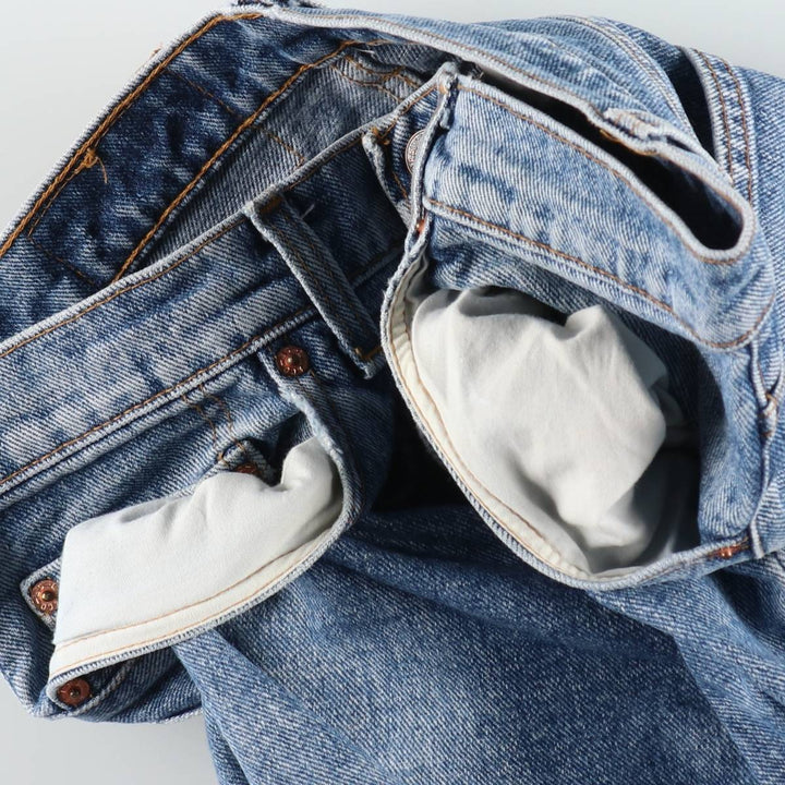 90'S Levi's 550 Tapered Denim Pants Made in USA Men's W31 Vintage cotton blue type Vintage Second Hand