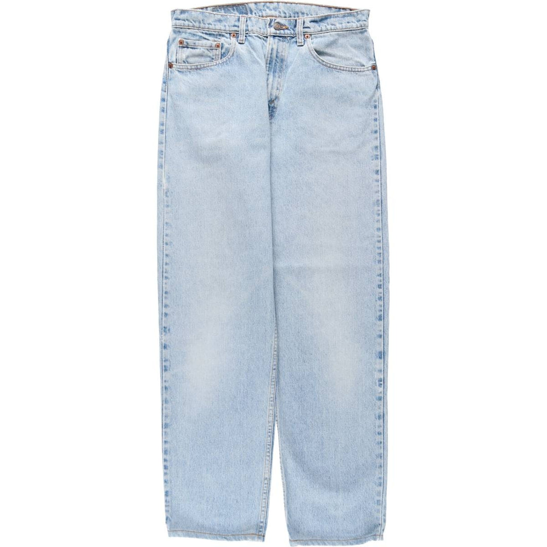 Levi's 550 Relaxed Fit Tapered Denim Pants, Made in USA, Men's Size W33 (approx.) unclear Blue type light blue Vintage Second Hand
