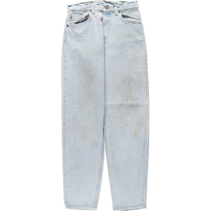 90'S Levi's 550 Relaxed Fit Tapered Leg Denim Pants, Made in USA, Men's, Size W29, Vintage cotton blue type Vintage Second Hand