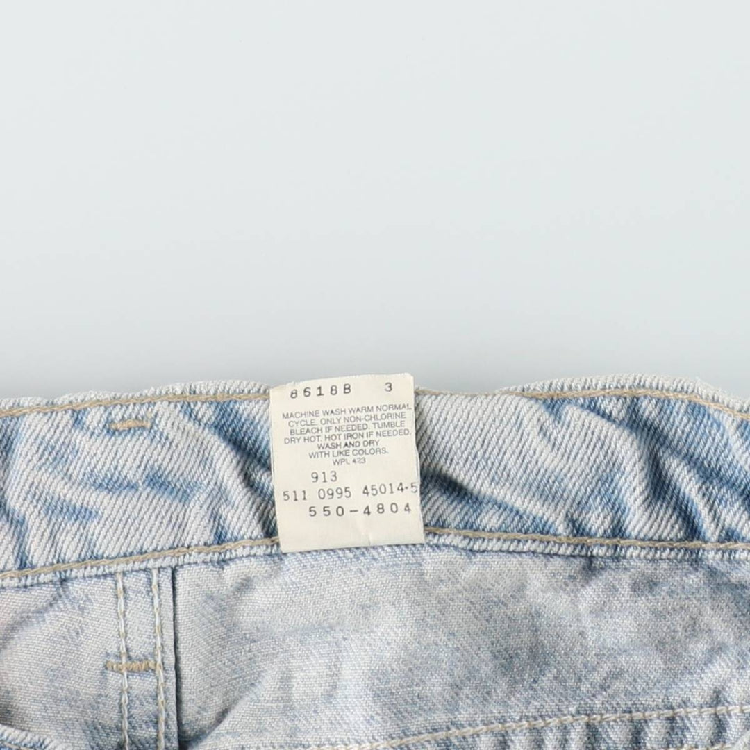 90'S Levi's 550 Relaxed Fit Tapered Leg Denim Pants, Made in USA, Men's, Size W29, Vintage cotton blue type Vintage Second Hand