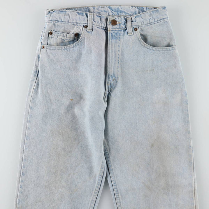 90'S Levi's 550 Relaxed Fit Tapered Leg Denim Pants, Made in USA, Men's, Size W29, Vintage cotton blue type Vintage Second Hand