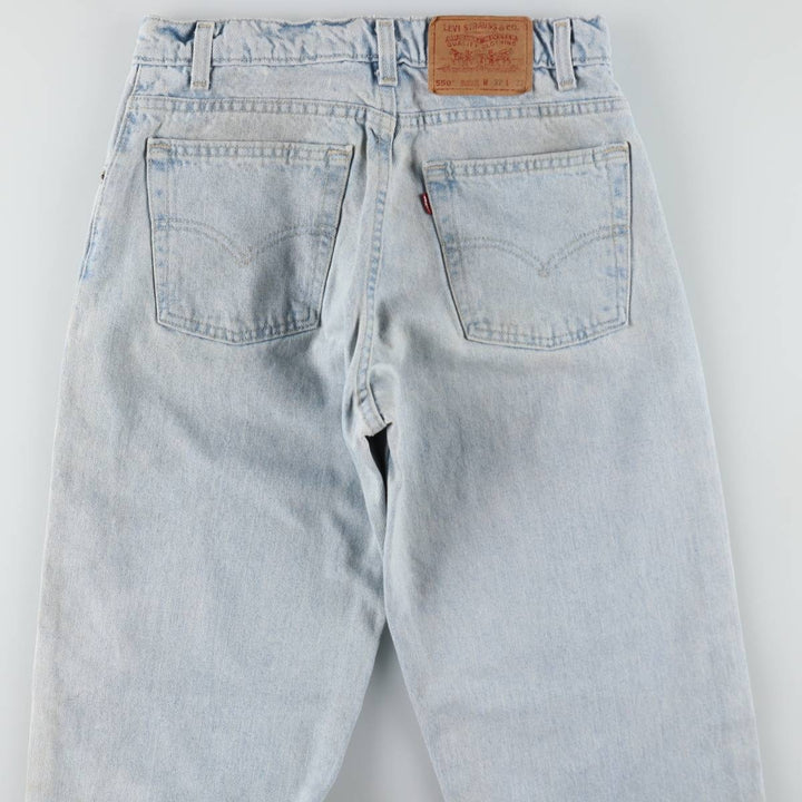 90'S Levi's 550 Relaxed Fit Tapered Leg Denim Pants, Made in USA, Men's, Size W29, Vintage cotton blue type Vintage Second Hand