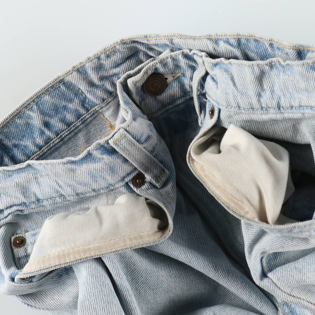 90'S Levi's 550 Relaxed Fit Tapered Leg Denim Pants, Made in USA, Men's, Size W29, Vintage cotton blue type Vintage Second Hand