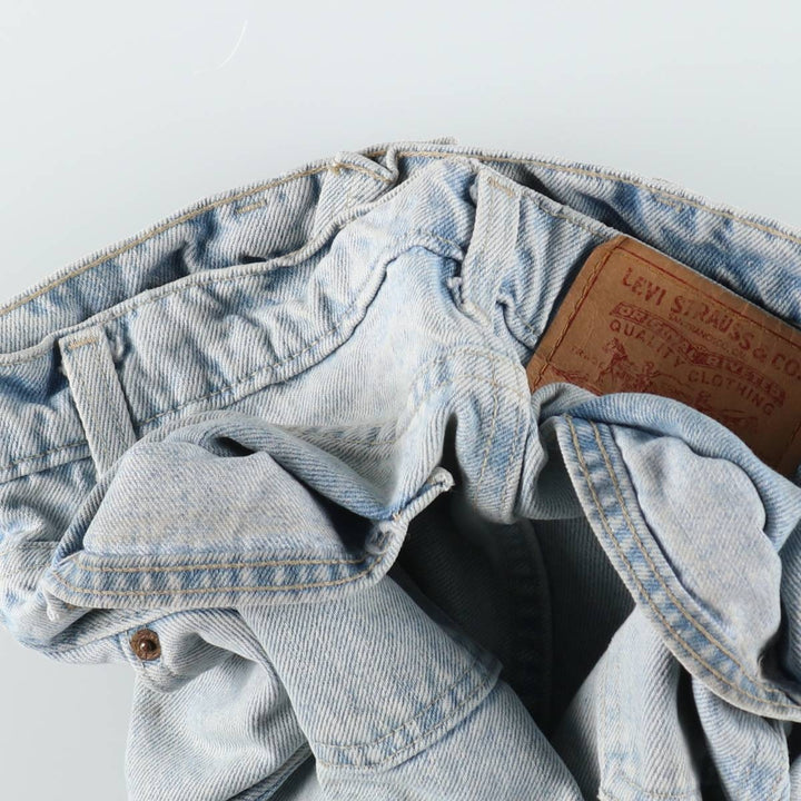 90'S Levi's 550 Relaxed Fit Tapered Leg Denim Pants, Made in USA, Men's, Size W29, Vintage cotton blue type Vintage Second Hand