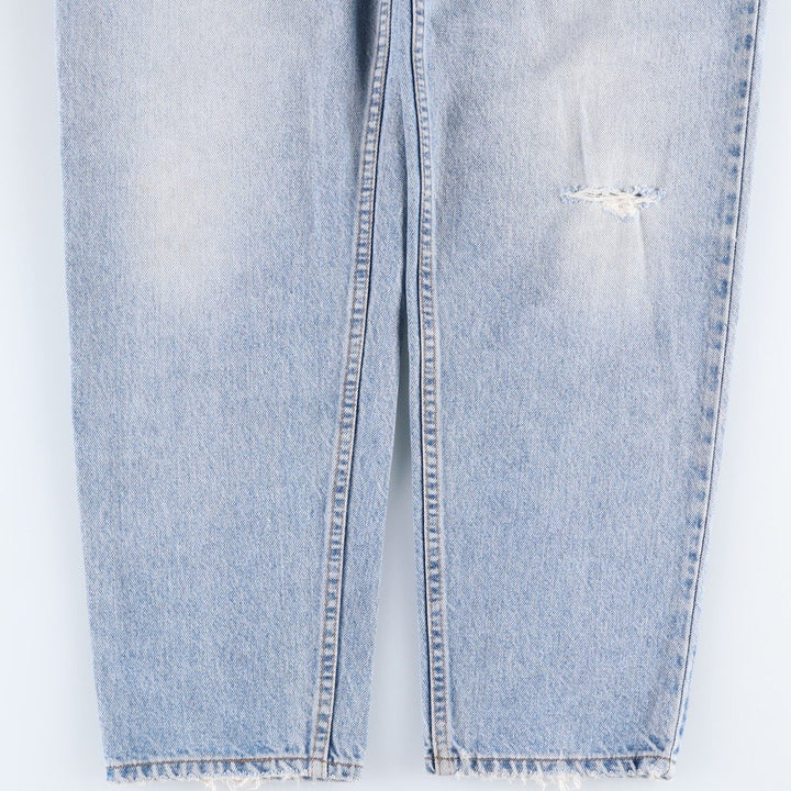 1990'S Levi's 550 Orange Tab Tapered Denim Pants, Made in USA, Men's W35 (approx.), Vintage cotton Blue type light blue Vintage Second Hand