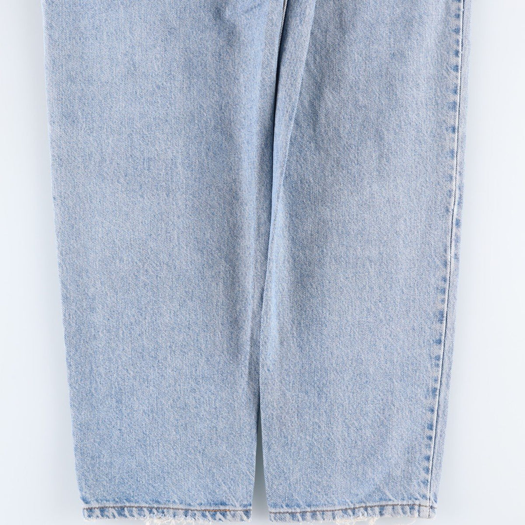 1990'S Levi's 550 Orange Tab Tapered Denim Pants, Made in USA, Men's W35 (approx.), Vintage cotton Blue type light blue Vintage Second Hand