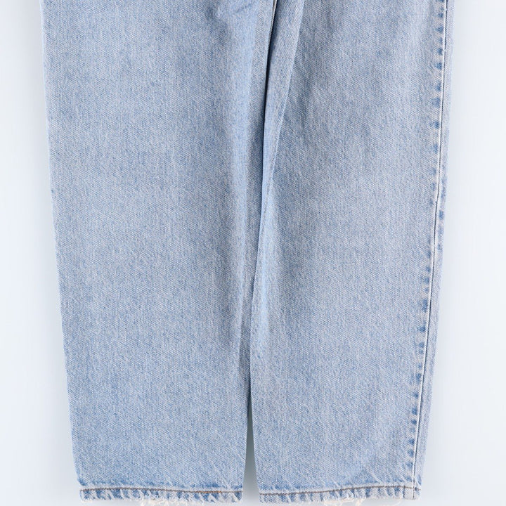 1990'S Levi's 550 Orange Tab Tapered Denim Pants, Made in USA, Men's W35 (approx.), Vintage cotton Blue type light blue Vintage Second Hand