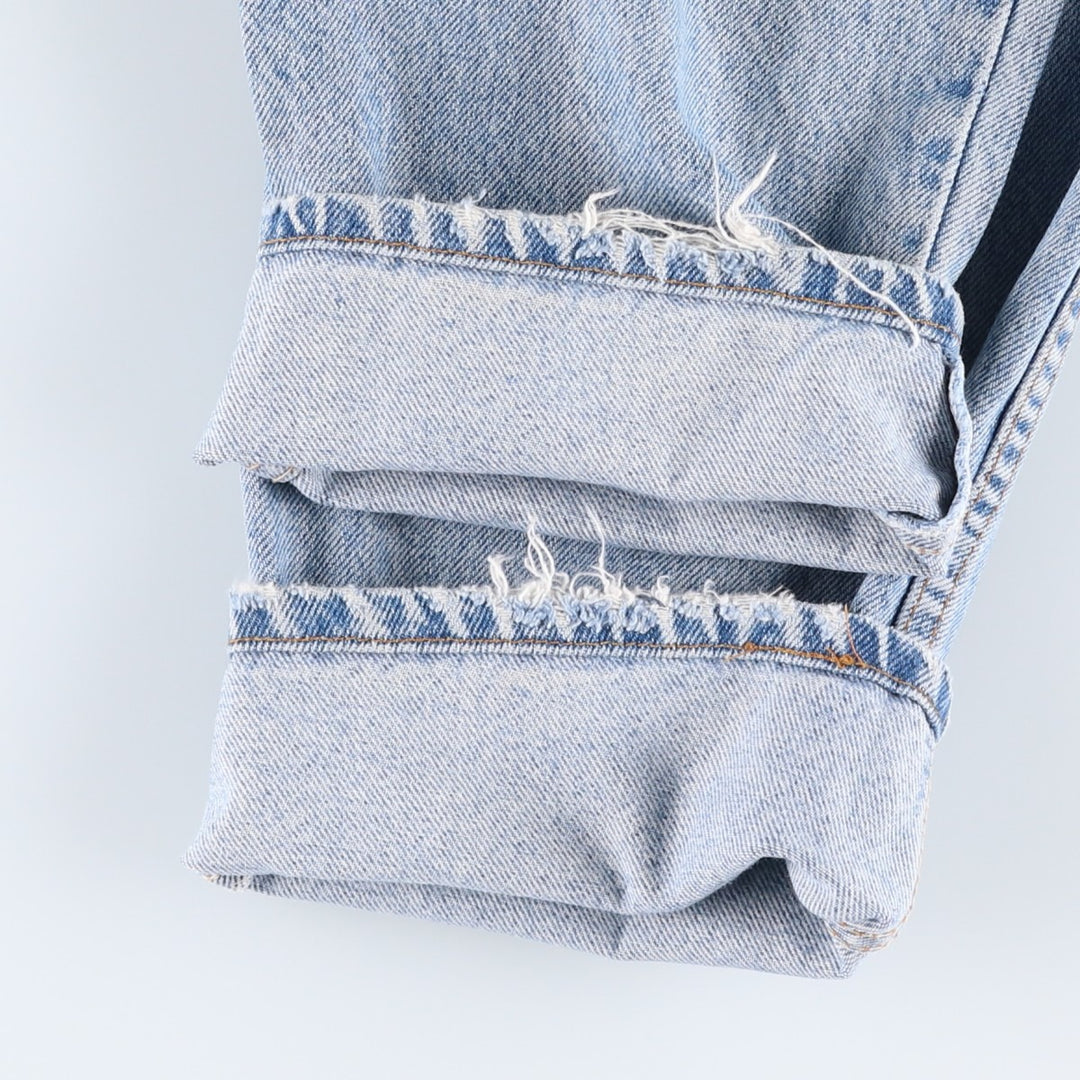 1990'S Levi's 550 Orange Tab Tapered Denim Pants, Made in USA, Men's W35 (approx.), Vintage cotton Blue type light blue Vintage Second Hand