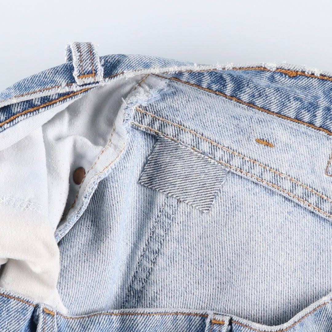 1990'S Levi's 550 Orange Tab Tapered Denim Pants, Made in USA, Men's W35 (approx.), Vintage cotton Blue type light blue Vintage Second Hand
