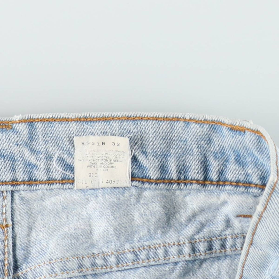 Levi's 560 Loose Fit Tapered Leg Denim Pants, Made in USA, Men's Size W33 (approx.) cotton blue type Vintage Second Hand