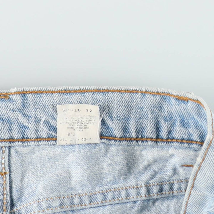 Levi's 560 Loose Fit Tapered Leg Denim Pants, Made in USA, Men's Size W33 (approx.) cotton blue type Vintage Second Hand