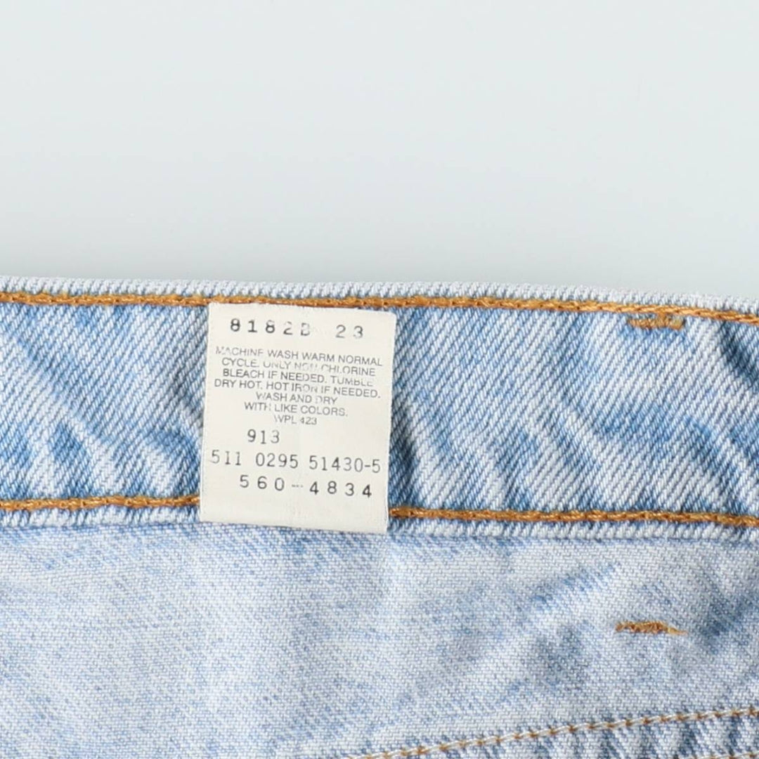 Levi's 560 Loose Fit Tapered Leg Denim Pants, Made in USA, Men's Size W34 (approx.) cotton Blue type light blue Vintage Second Hand
