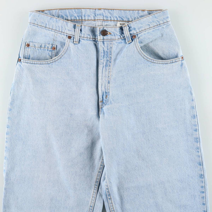 Levi's 560 Loose Fit Tapered Leg Denim Pants, Made in USA, Men's Size W34 (approx.) cotton Blue type light blue Vintage Second Hand