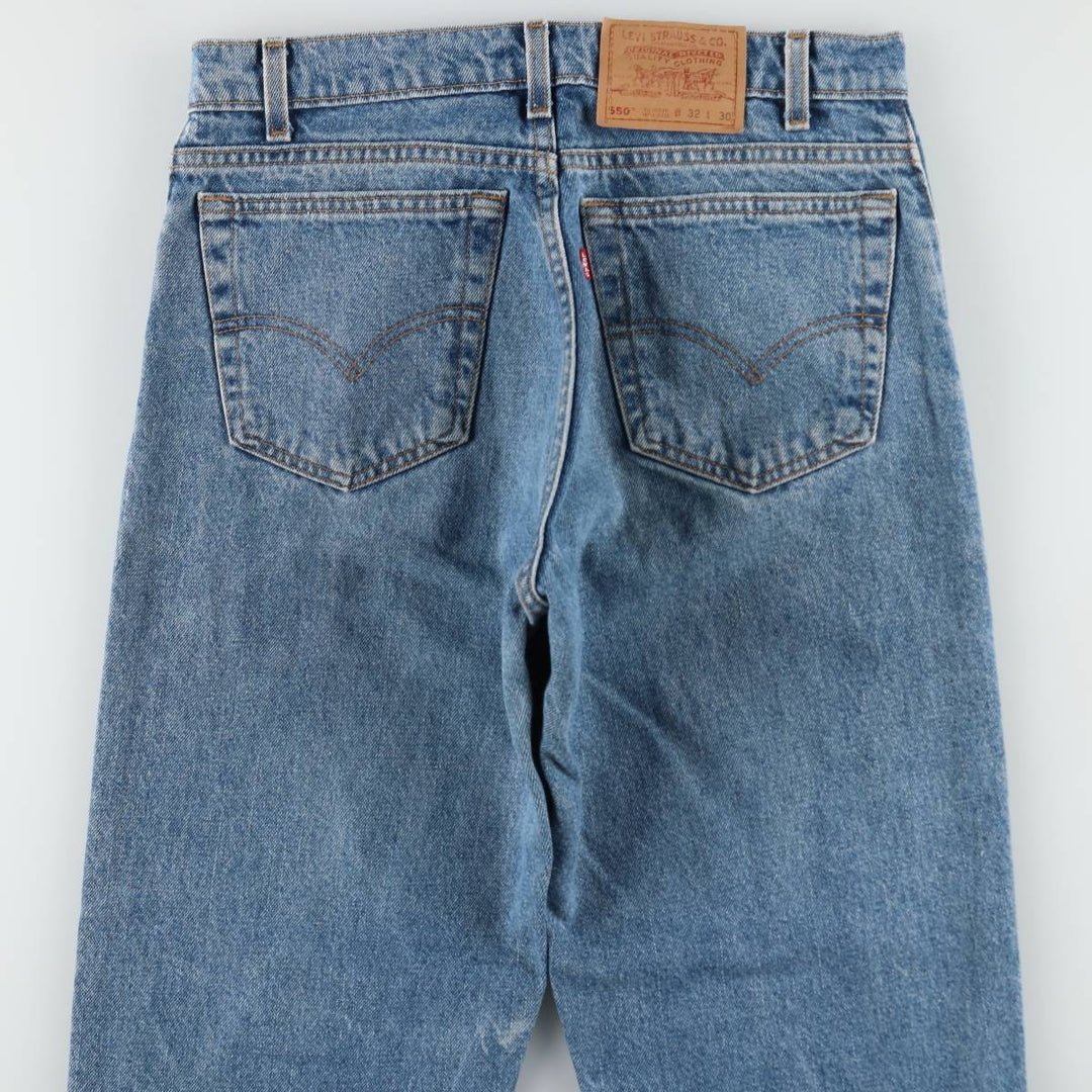 90'S Levi's 550 Relaxed Fit Tapered Leg Tapered Denim Pants Made in USA Men's W31 Vintage cotton blue type Vintage Second Hand