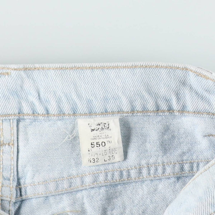 90'S Levi's 550 Relaxed Fit Tapered Leg Tapered Denim Pants Made in USA Men's W30 Vintage cotton blue type Vintage Second Hand