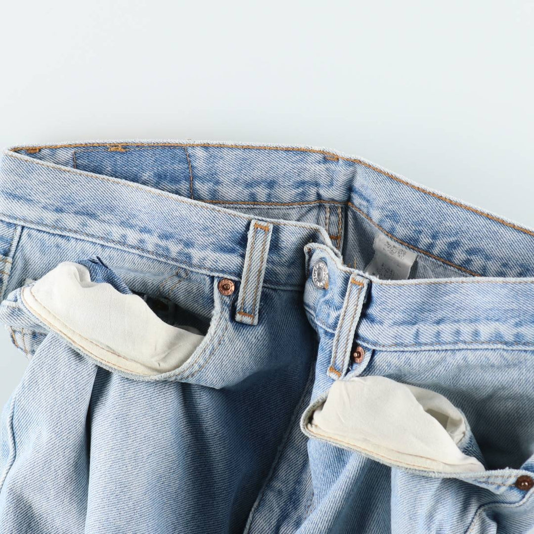 Levi's 550 Relaxed Fit Tapered Denim Pants for Men, W34 equivalent unclear blue type Vintage Second Hand