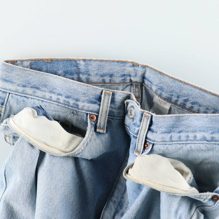 Levi's 550 Relaxed Fit Tapered Denim Pants for Men, W34 equivalent unclear blue type Vintage Second Hand