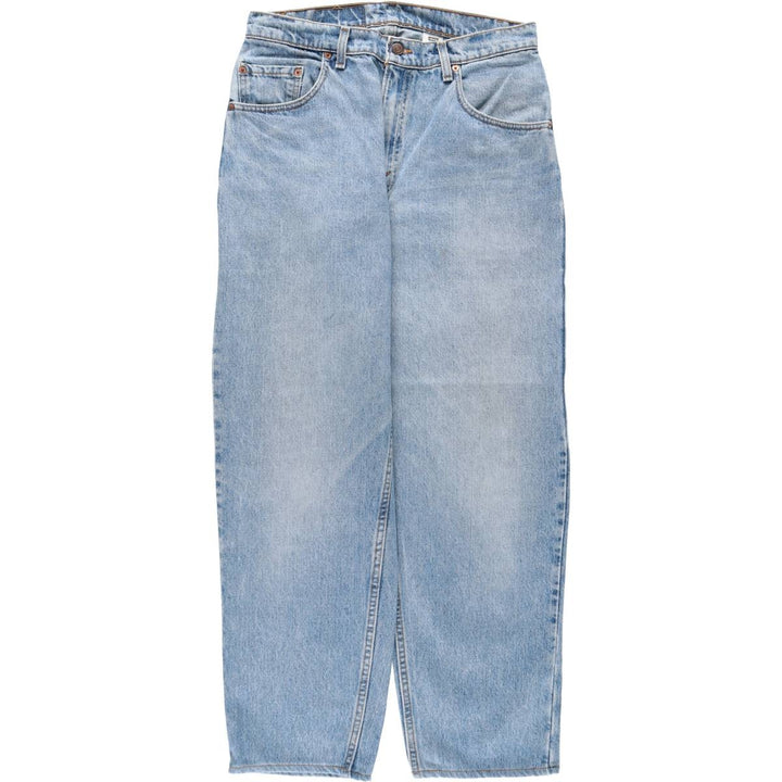 Levi's 550 Loose Fit Tapered Leg Denim Pants, Made in USA, Men's Size W33 (approx.) cotton blue type Vintage Second Hand