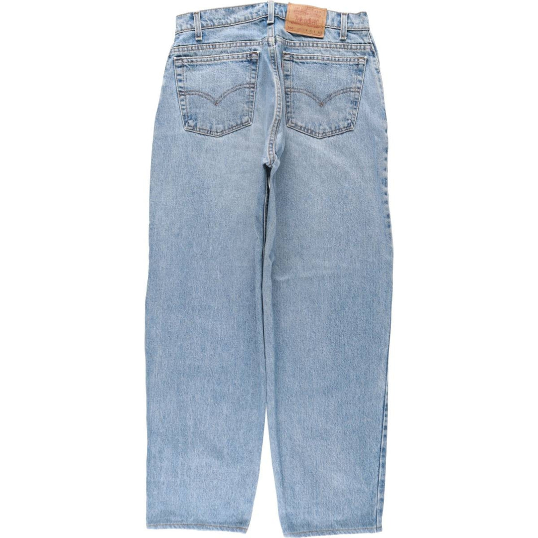 Levi's 550 Loose Fit Tapered Leg Denim Pants, Made in USA, Men's Size W33 (approx.) cotton blue type Vintage Second Hand