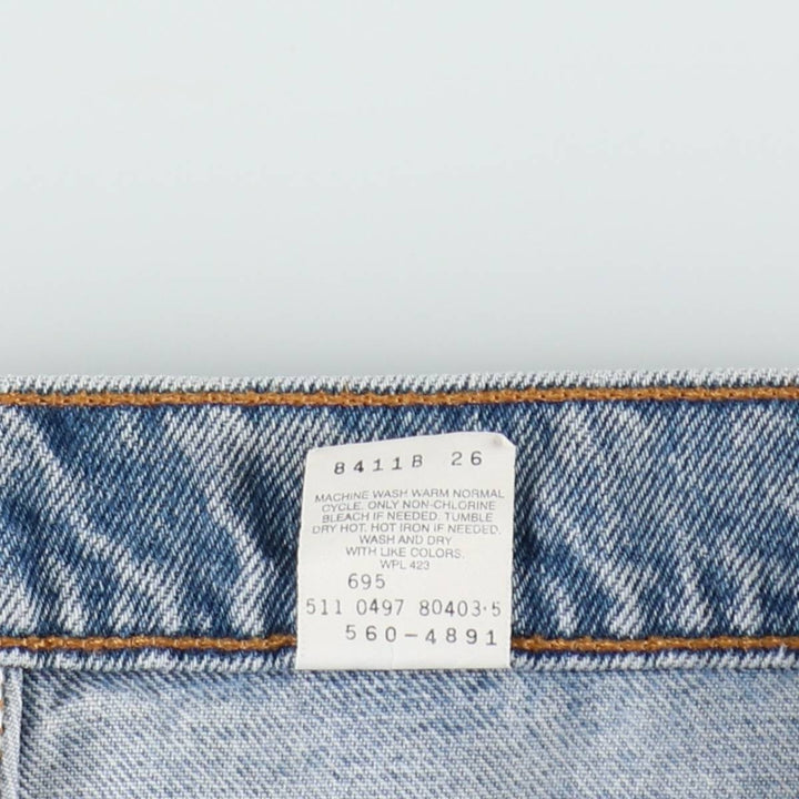 Levi's 550 Loose Fit Tapered Leg Denim Pants, Made in USA, Men's Size W33 (approx.) cotton blue type Vintage Second Hand