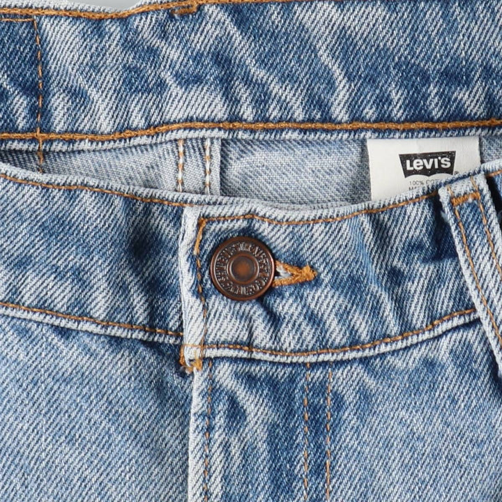 Levi's 550 Loose Fit Tapered Leg Denim Pants, Made in USA, Men's Size W33 (approx.) cotton blue type Vintage Second Hand