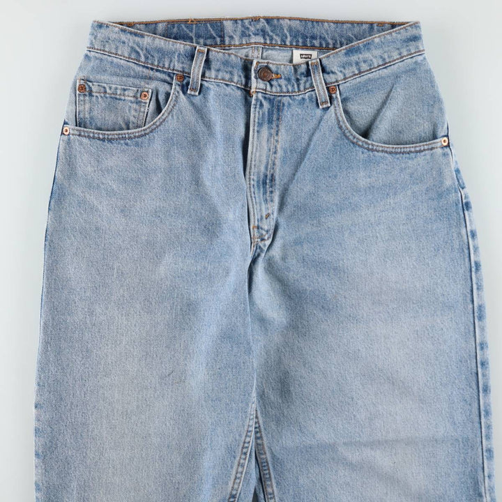 Levi's 550 Loose Fit Tapered Leg Denim Pants, Made in USA, Men's Size W33 (approx.) cotton blue type Vintage Second Hand