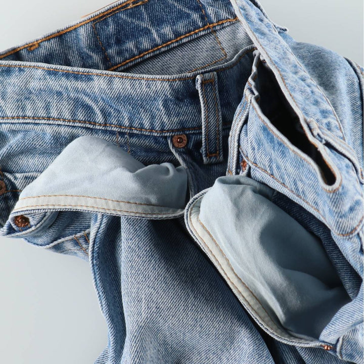 Levi's 550 Loose Fit Tapered Leg Denim Pants, Made in USA, Men's Size W33 (approx.) cotton blue type Vintage Second Hand