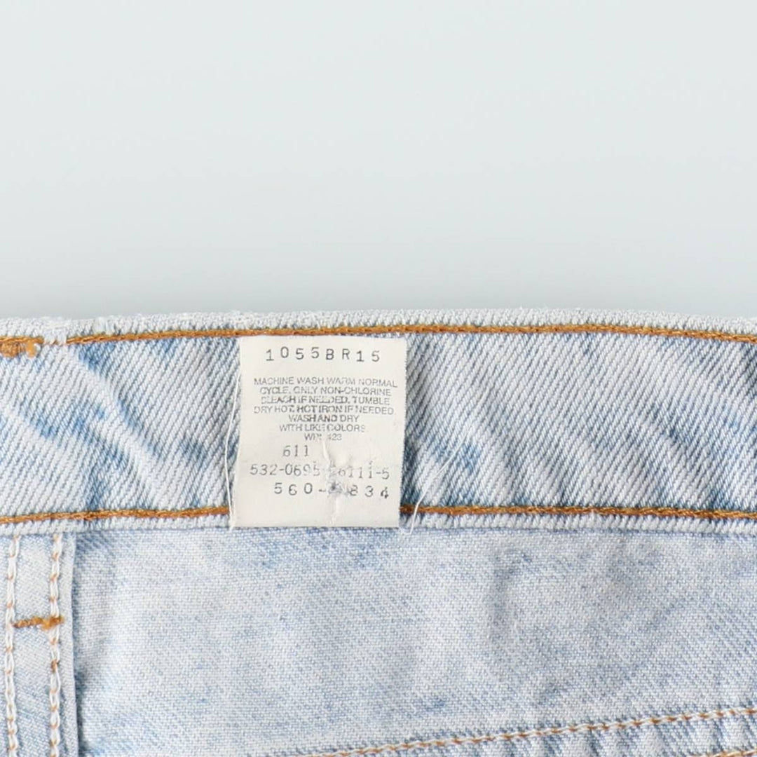 Levi's 560 Loose Fit Tapered Leg Denim Pants, Made in USA, Men's Size W33 (approx.) cotton Blue type light blue Vintage Second Hand