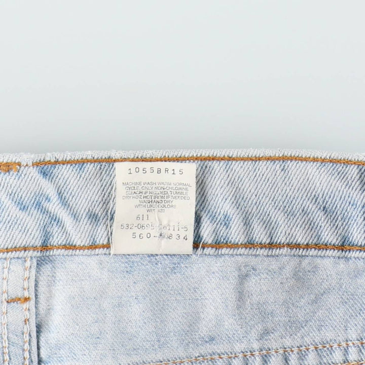 Levi's 560 Loose Fit Tapered Leg Denim Pants, Made in USA, Men's Size W33 (approx.) cotton Blue type light blue Vintage Second Hand